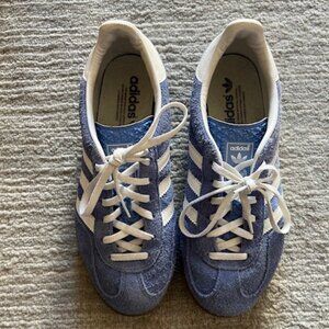 Adidas Gazelle Indoor Shoes, Blue Fusion, Women's Size 7.5